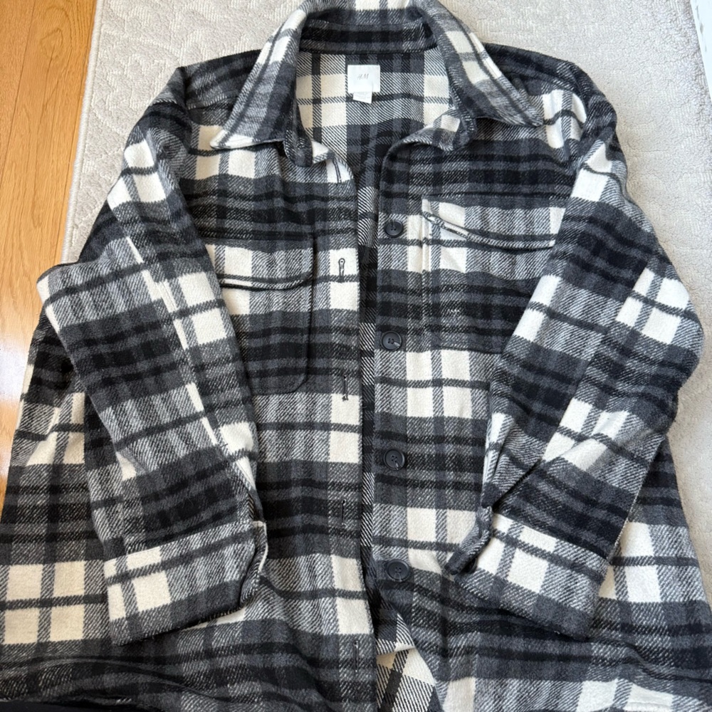Plaid Button-Up Shacket